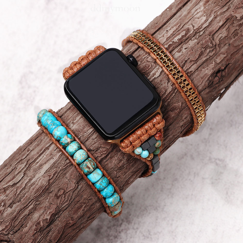 Suitable for 8 7 6 Apple Watch Band Hot Selling Blue Turquoise Strap ddmymoon