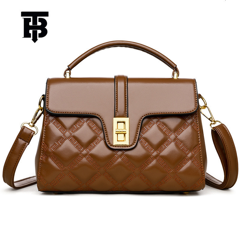 TB BHULAMTE Designer Bag Women's Bag New 2025 Women's Crossbody Bag Fashion Simple Large Capacity Shoulder Bag Soft Leather Versatile Handba