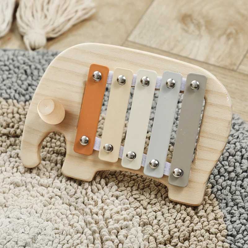 Montessori Wooden 5 Tones Multicolor Xylophone Wood Musical Instrument Toys For Baby Kids Puzzles Early Learning Games Baby Gift C250913