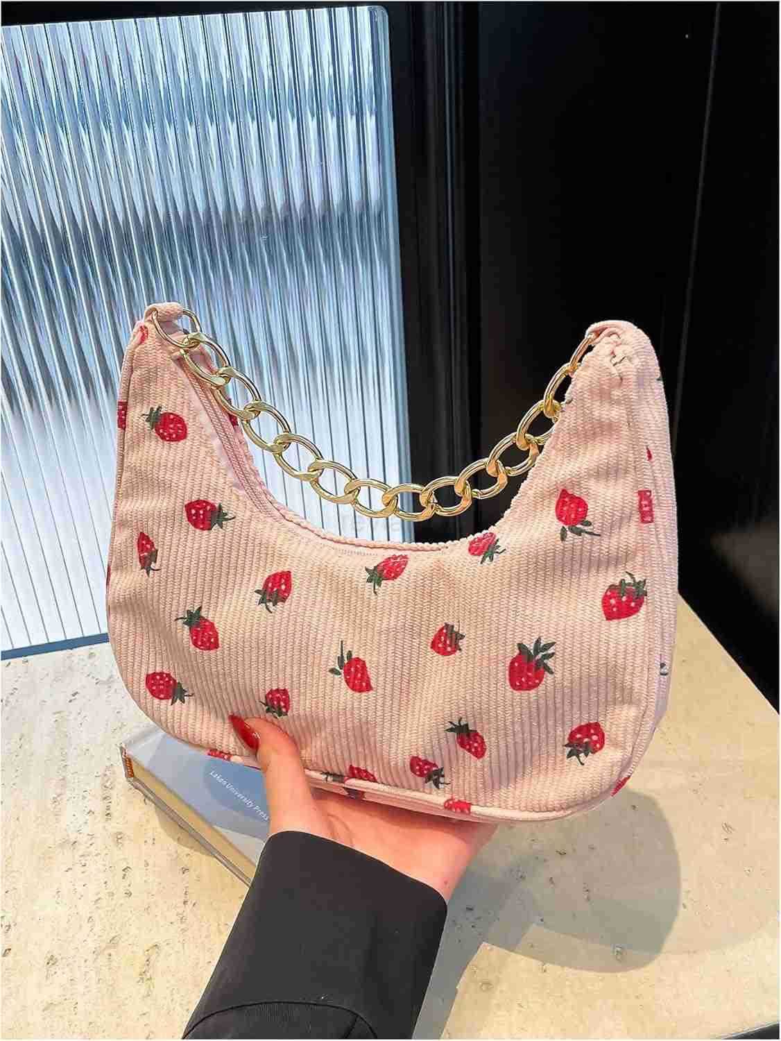 Womens Beaded Bag Floral Top Handle Hobo Purse Metal Chain Crescent HandbagsW250913