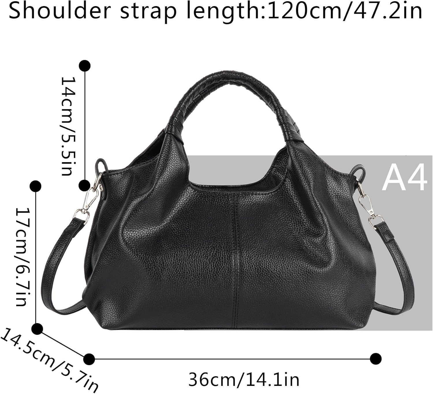 Womens Leather Handbag Purse Top Handle Satchel Bag Designer Clutch Purse Multi Pockets Crossbody Shoulder BagW250913