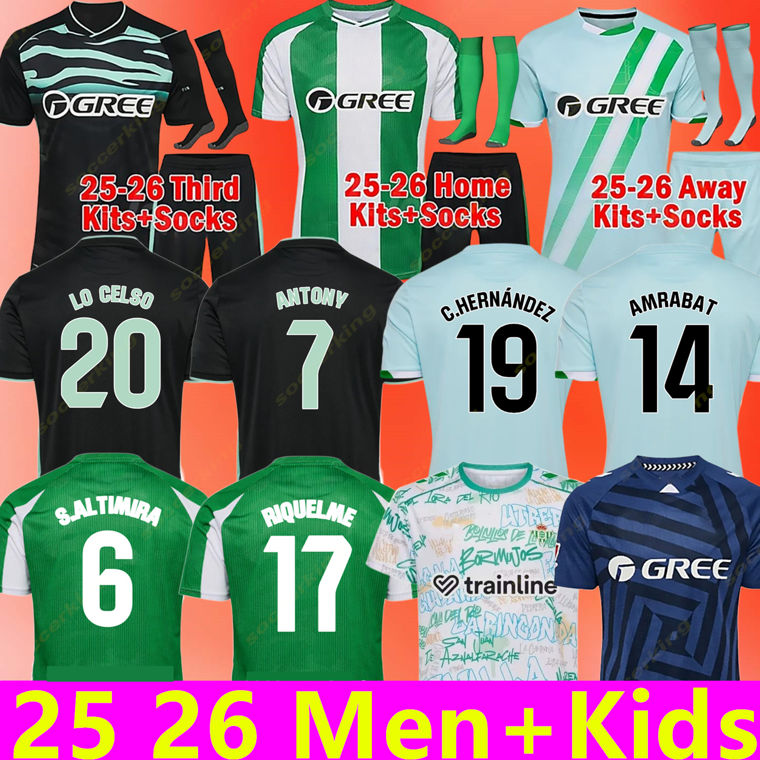 25/26 real Betis ISCO soccer Jerseys 2025 2026 JOAQUIN FEKIR B.IGLESIAS CANALES WILLIAN J Shirt WILLIAM CAMARASA JUANMI VICTOR RUIZ Football uniform shirt MEN Kids