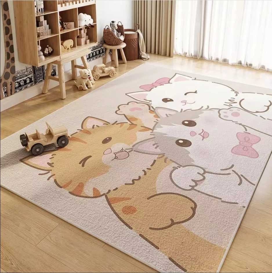 VIKAMA Childrens Room Carpet Living Room Study Toys Reading Area Baby Crawling Mat Bedroom Dirt Resistant And Easy To Care Mat C250913