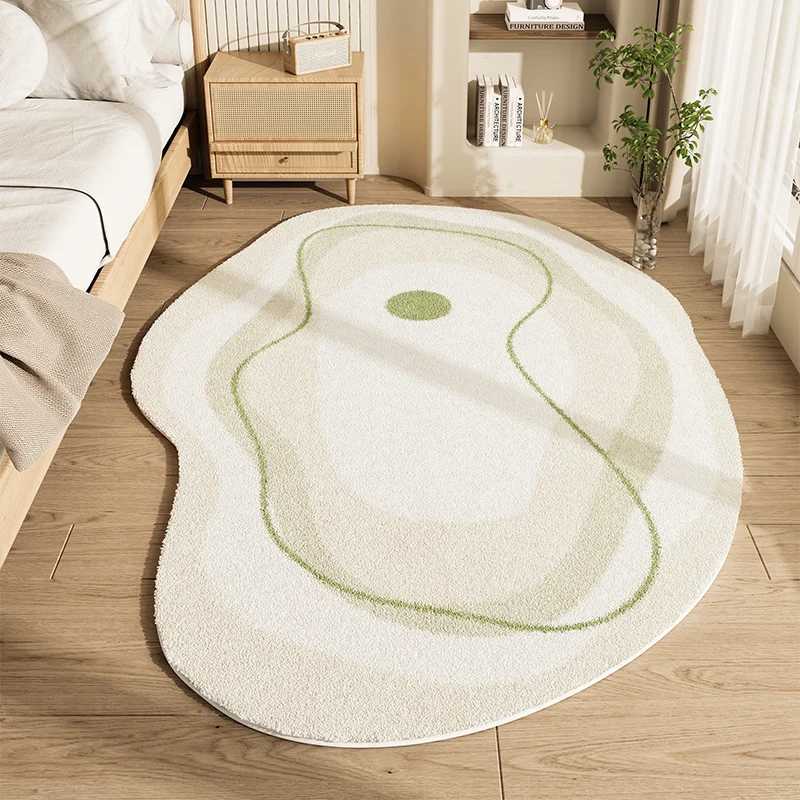 Irregular Shapes Living Room Decoration Carpet Modern Style Rugs for Bedroom Thicken Plush Lounge Floor Mat Home Fluffy Soft Rug C250913
