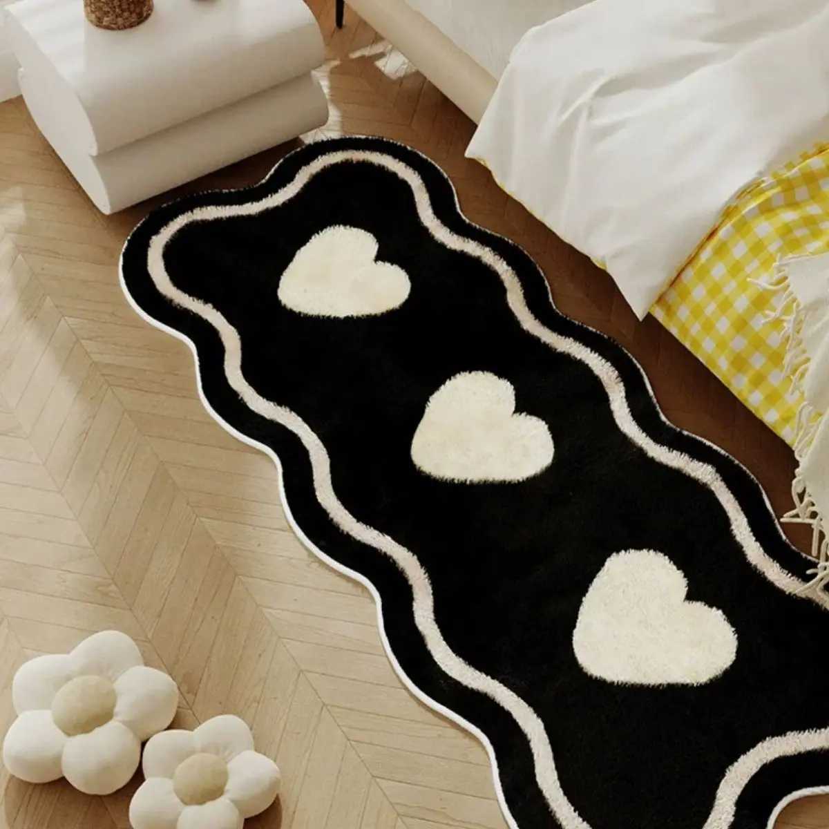 French style carpet bedroom bedside blanket living room imitation cashmere room nonslip and wearresistant floor mat C250913