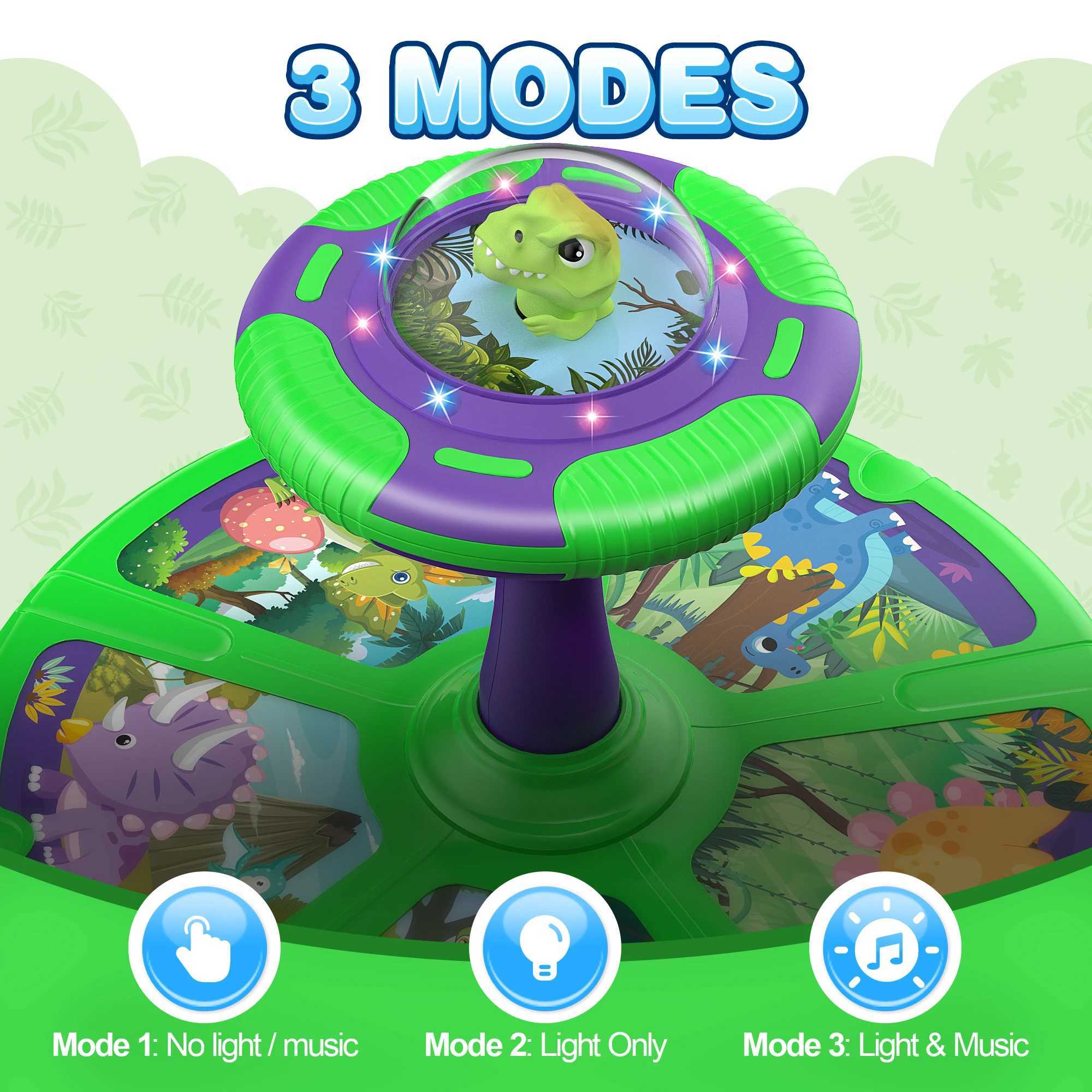 Dinosaur Sit and Spin Toys360 Spin Seat Kids Indoor Interactive Toy with Lights MusicIdeal Xmas Birthday Gift for Kids C250913