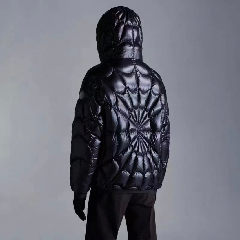 New Designer Men's & Women's Spider Web Hooded Down Jacket: Winter's Standout Fashion Bestseller, Highly Recommended