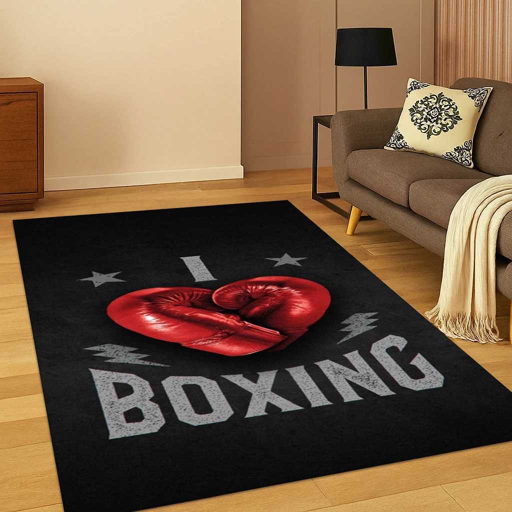 3D Boxing Gloves Boxer Fight Carpet Rug Mat for Home Bedroom Living Room Sofa Doormat Kitchen DecorKid Play Nonslip Area Rug C250913
