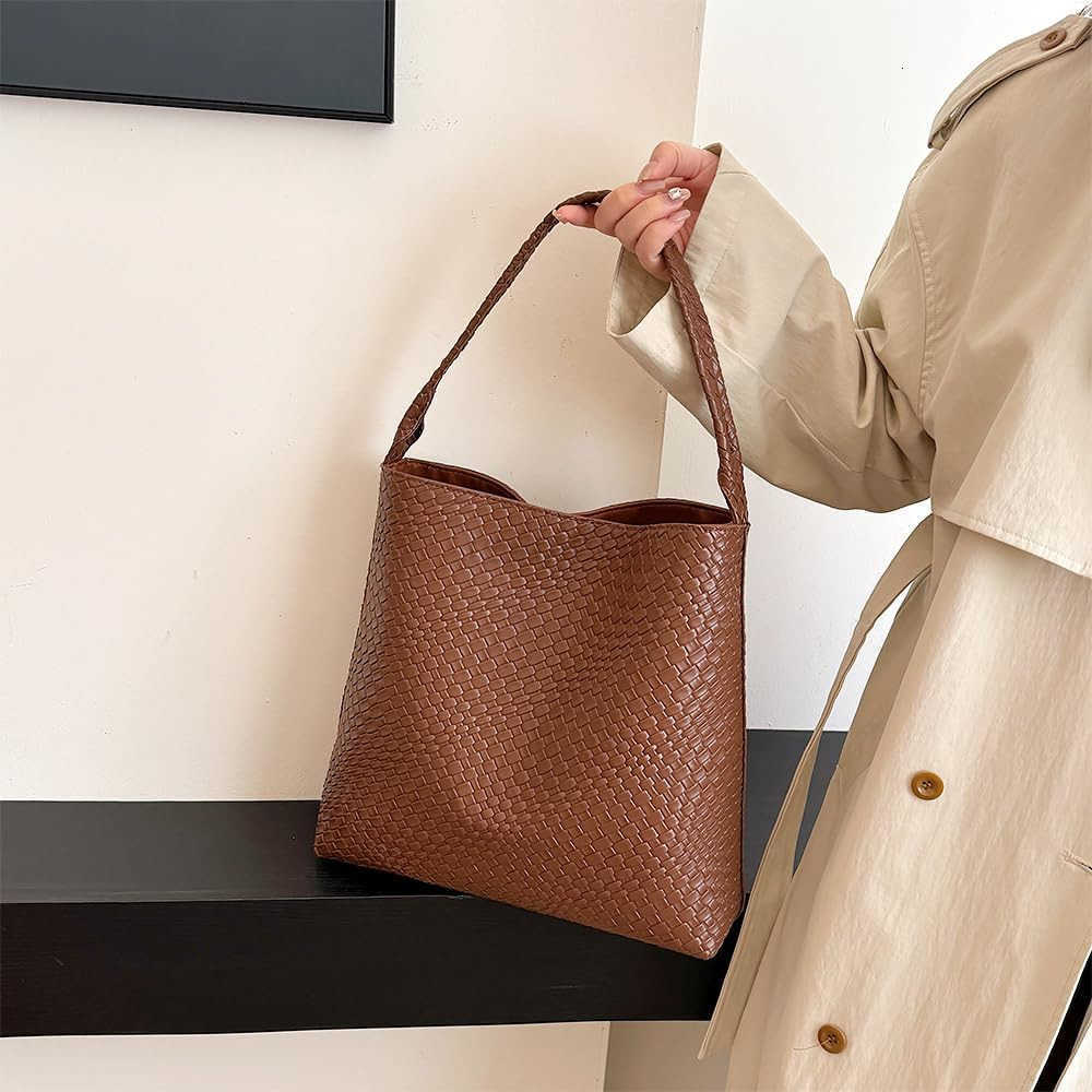 Tote Bag for Women Tophandle Shoulder Bag Hobo Bags Soft Vegan Trendy Handbag Purse Lightweight UnderarmW250913