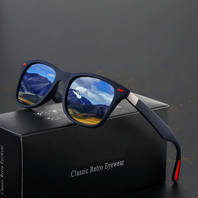 Magnetic Chain Polarized Retro Sunglasses UV400 TR90 Frame For Men Women Y2K Style Driving Fishing