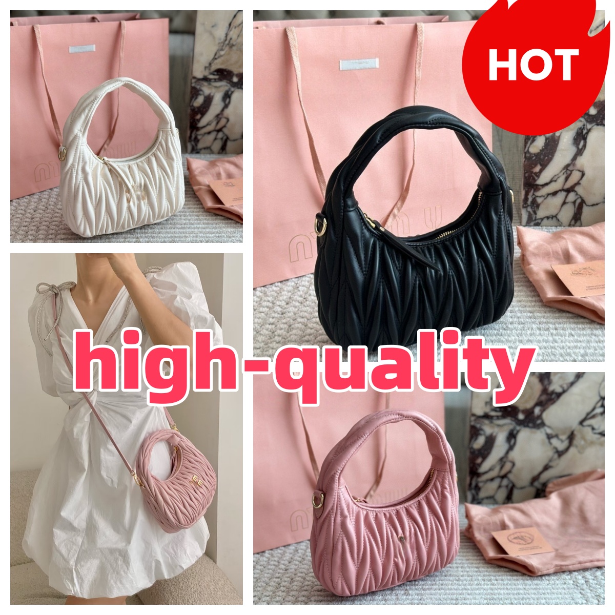 10A designer shoulder bag crossbody luxury bags designer women bag mini purse cross body High Quality handbag pink strap wallet with Box dust bag 2025-1