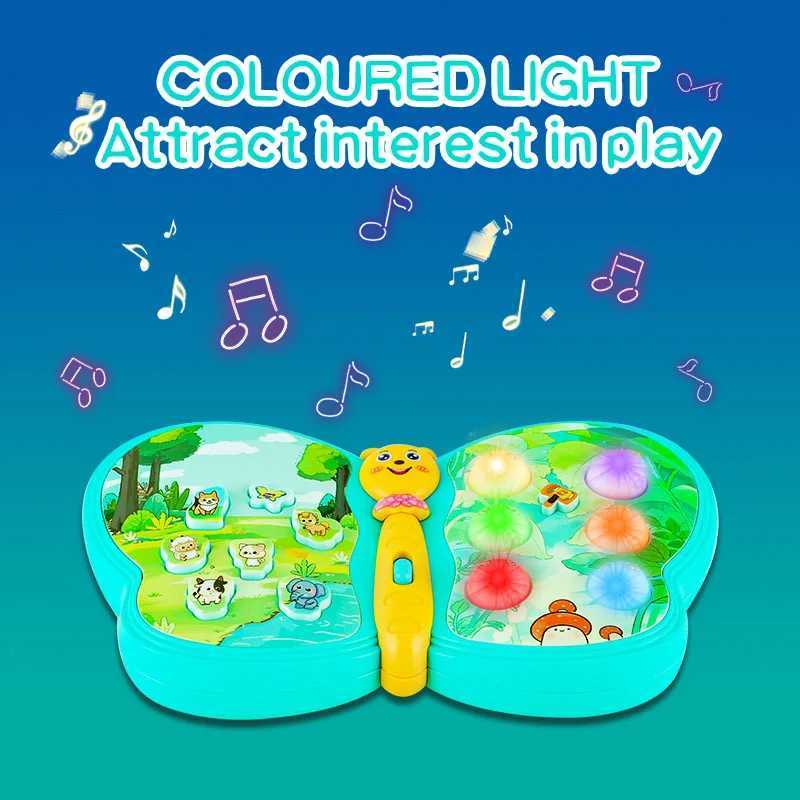 KENLUMO Interactive Musical Butterfly Toy for ToddlersAnimal SoundsGameFlash LightEarly Educational1 Year Old BoyGirl 12M C250913