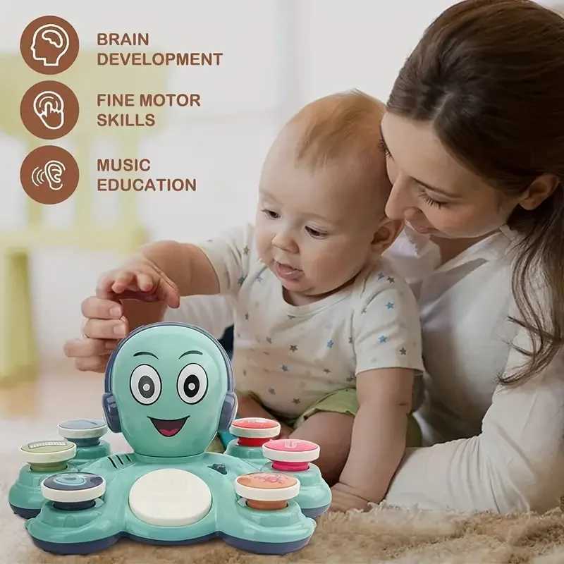 Baby Musical Toys Learning Toys for Toddlers Octopus Music Toys Preschooler Musical Educational Instruments Toy for Baby Kids C250913