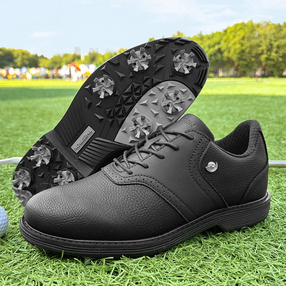 Professional Golf Shoes Men Spikes Golf Sneakers Outdoor Walking Footwears 250912