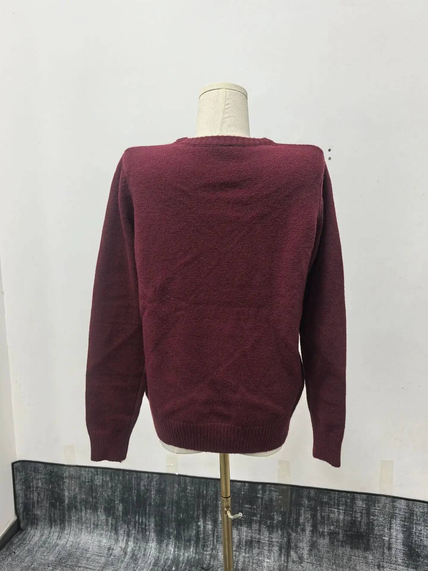 Zekye Winter Women's Clothing Bear Embroidery Round Neck Slim Fit Sweater Cartoon College Style Knitted Oversized Y2k dongdumaoyi