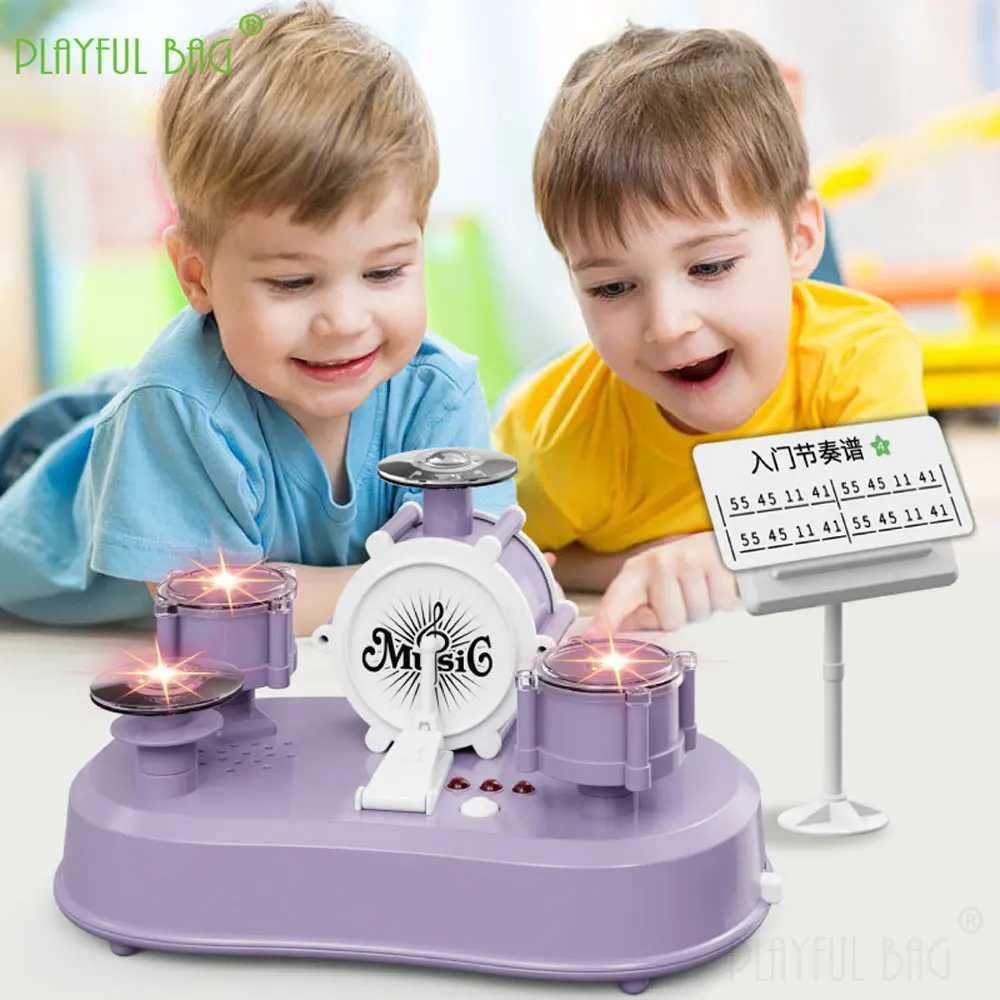 Electric Creative Finger Drum Mini Touch Desktop Drum Set Kids Music Learning Toys Funny Game Christmas Gifts VG239 C250913
