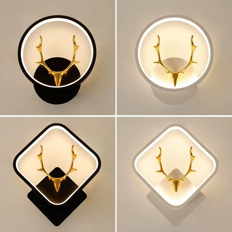 LED wall lamp, bedside, bedroom, modern, simple and creative living room, balcony, staircase, corridor, wall, Nordic style lighting fixtures-113