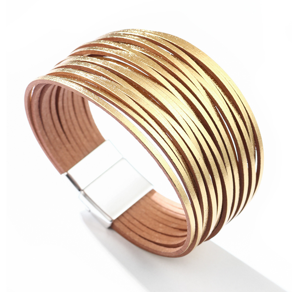 Fashion Student Best Friend Gift Bracelet Multiple Braided Leather Bracelets High-end Feel ddmymoon