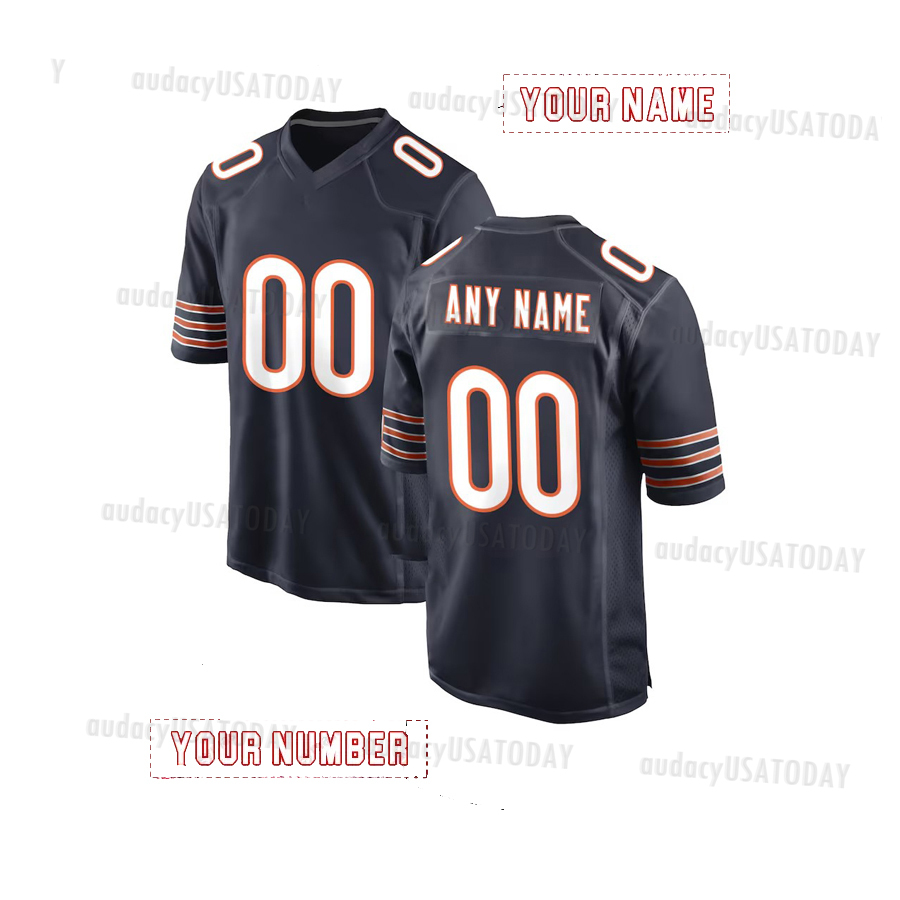 18 Caleb Williams D.J.Moore 15 Rome Odunze Cole Kmet Jaylon Johnson Walter Payton Brian Urlache rPersonalized Customized Football Jerseys Custom Any N