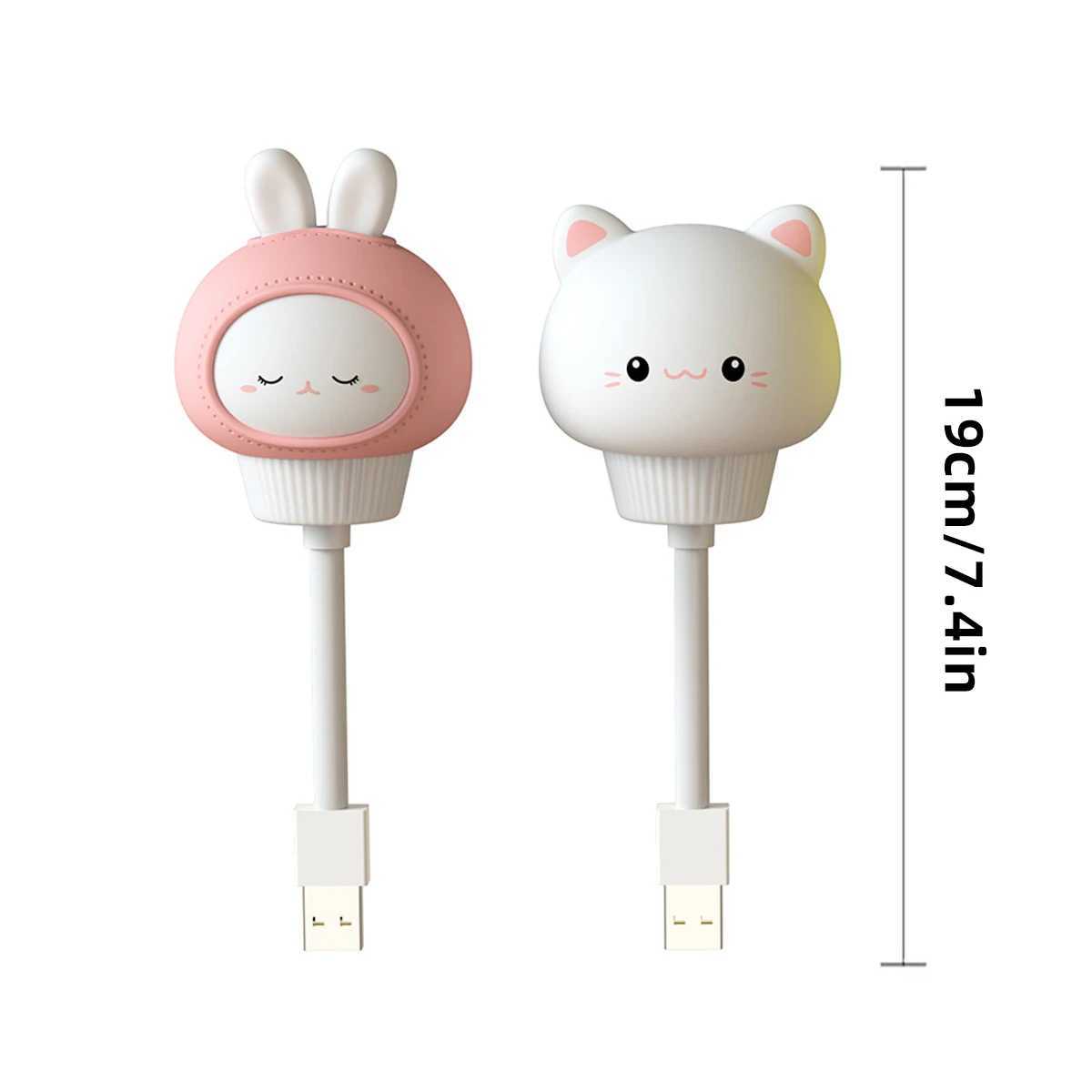 Cute Cartoon USB Night Light Little Duck Little Rabbit Little Bear Little Cat Le Baby Crib Decoration Remote Control Night Light C251122
