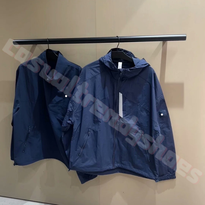 Yoga Jacket Sports Hoodie Stand Collar Jackets Embroidered Logo Half Zip Loose Fit Long Sleeve Jacket Hooded Versatile Outerwear Coat Unisex for Running Exercise