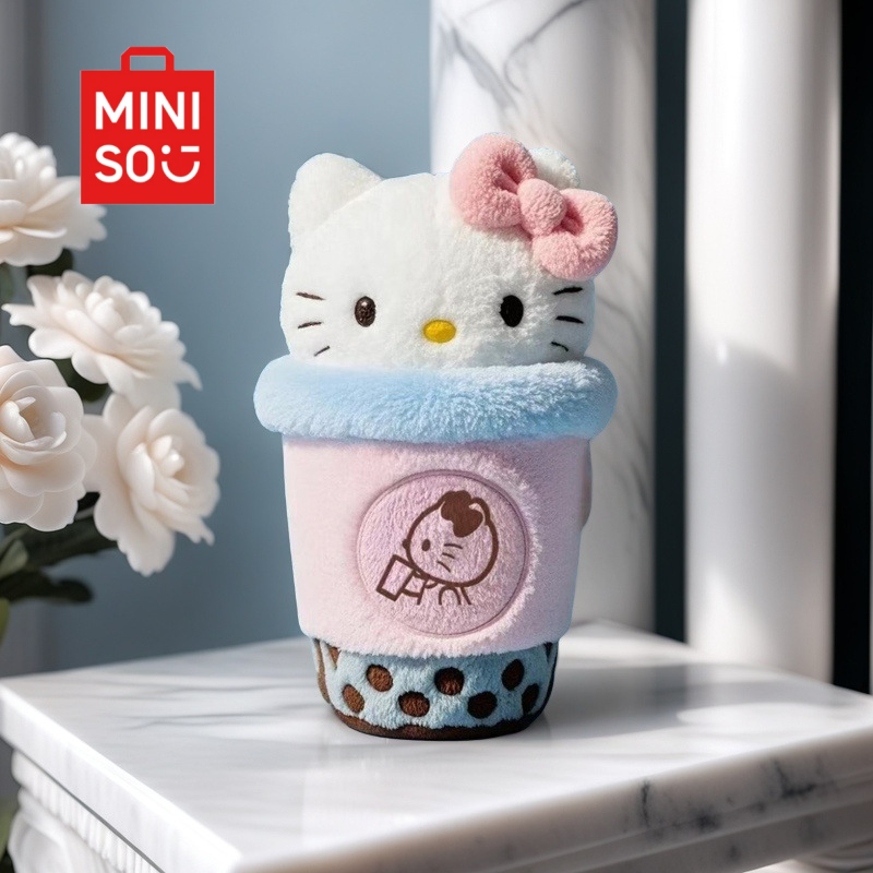 MINISOHello Kitty milk tea new creative periphery cute plush doll high value doll gift