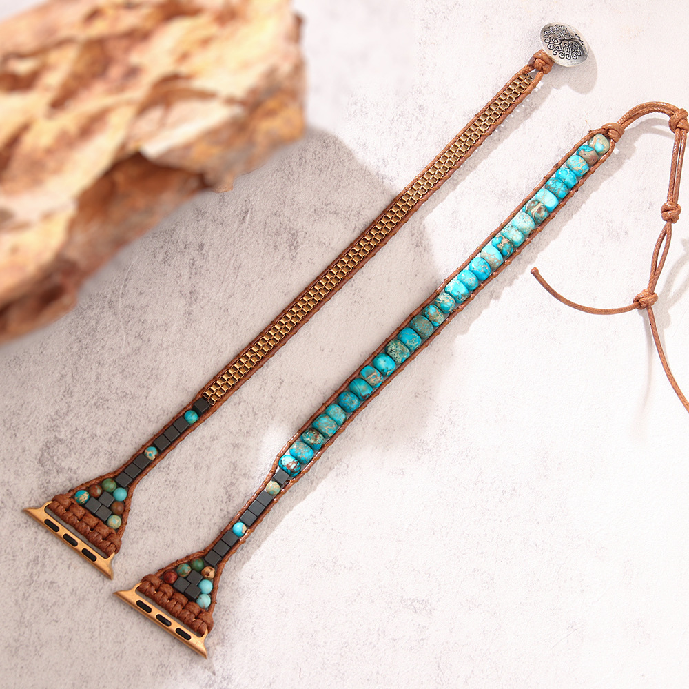 Suitable for 8 7 6 Apple Watch Band Hot Selling Blue Turquoise Strap ddmymoon