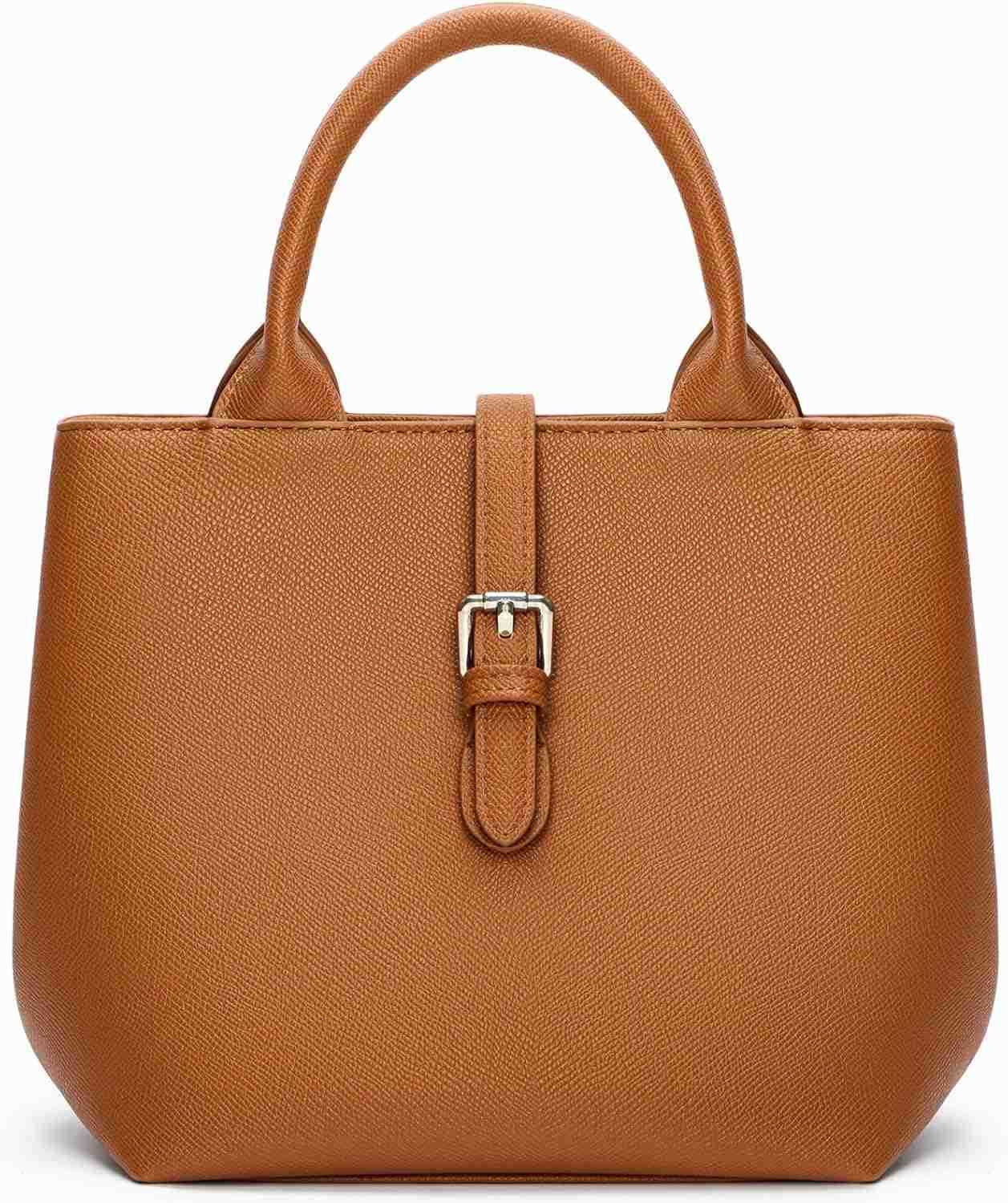 Satchel Bag for Women Adjustable Shape 3Way Carry Convertible Vegan Leather Tote for Work TravelW250913