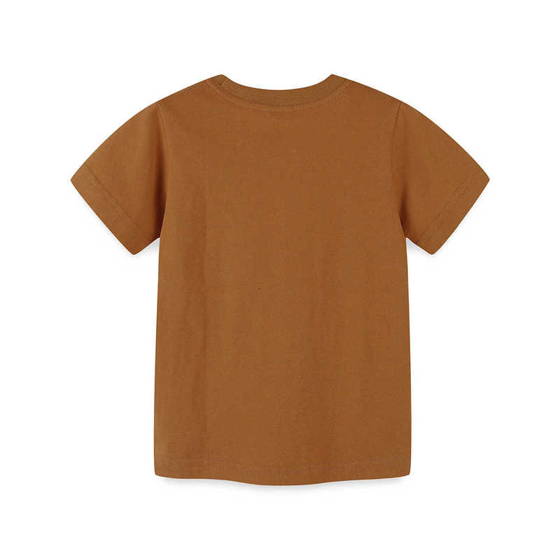 Children's Fashion T-Shirt Knitted Cotton Cartoon Print Boys' T-Shirt Fashion Round Neck Children's Short Sleeve Top