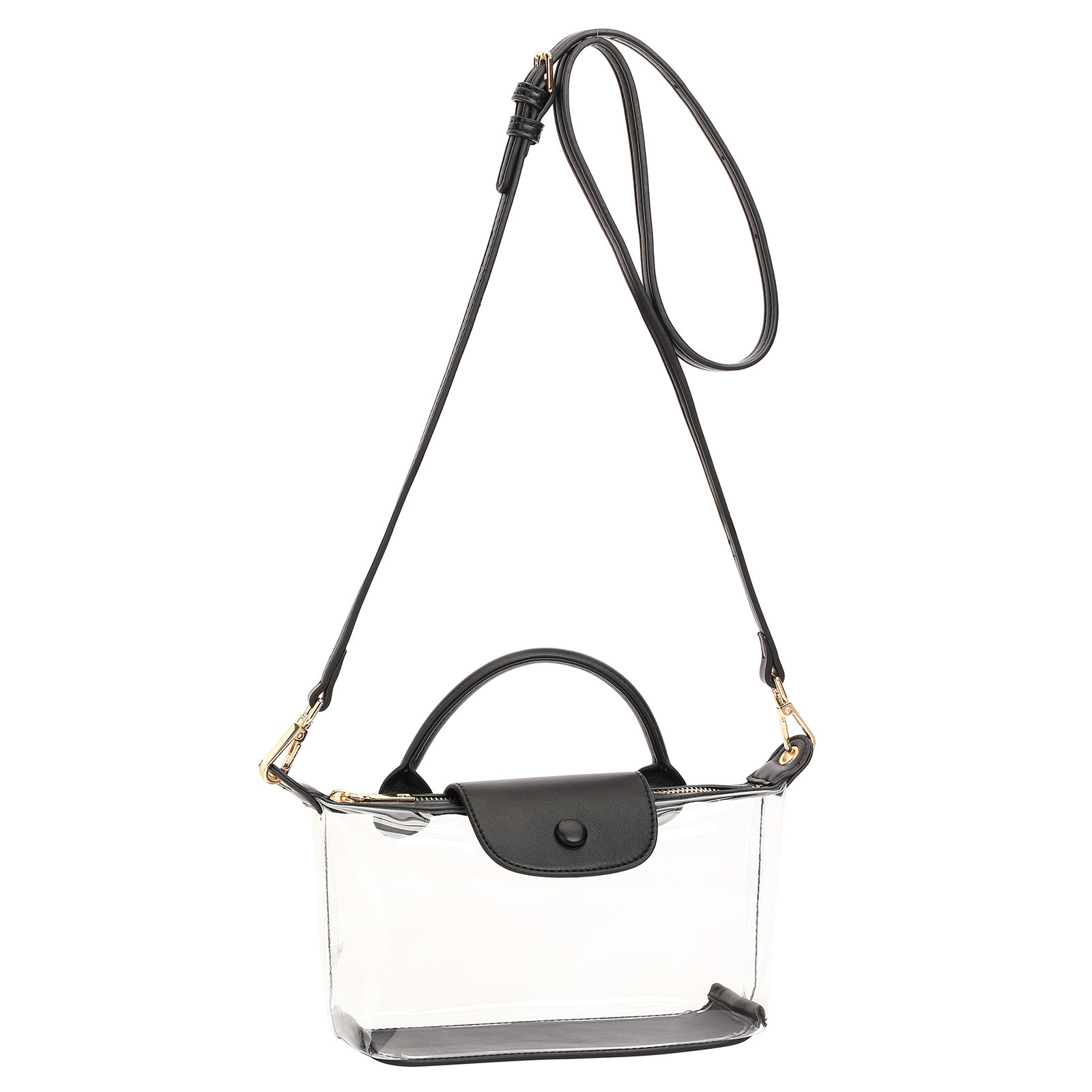 2025 New PVC Transparent Single Shoulder Crossbody High-end Feel Women's Bag Portable Fashion Handbag ddmymoon