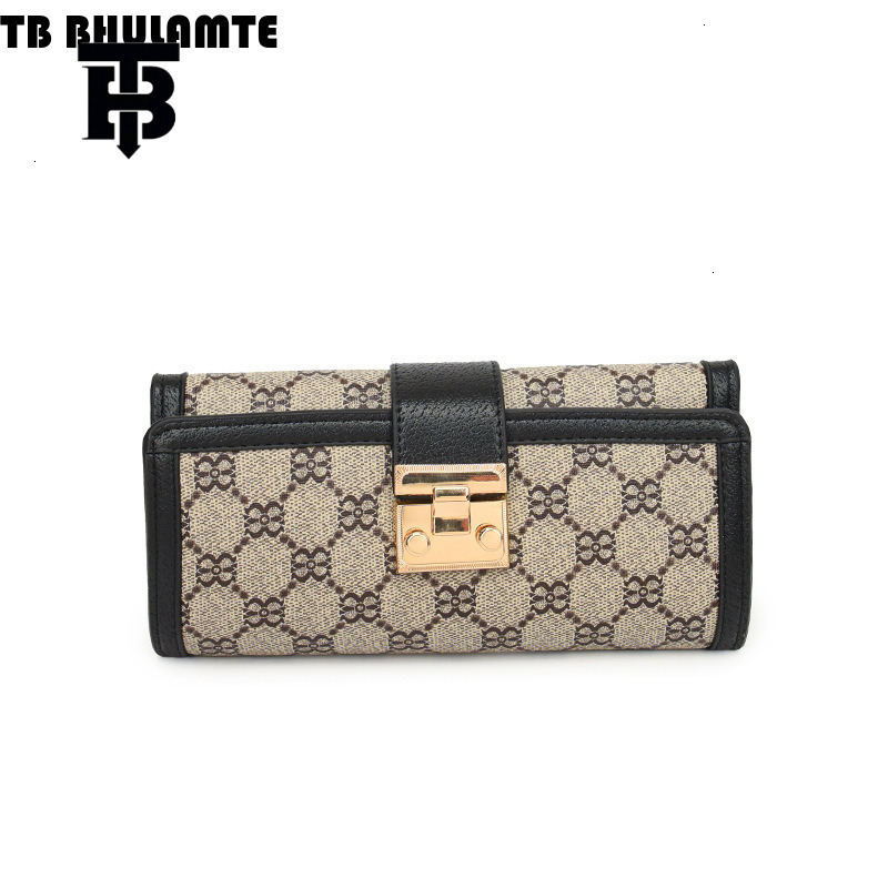 TB BHULAMTE Luxury Designer High End Wallet For Women's New Short Multi Card Slot 70% Discount Stacked Buckle Handheld Luxury Handbag Long Wallet