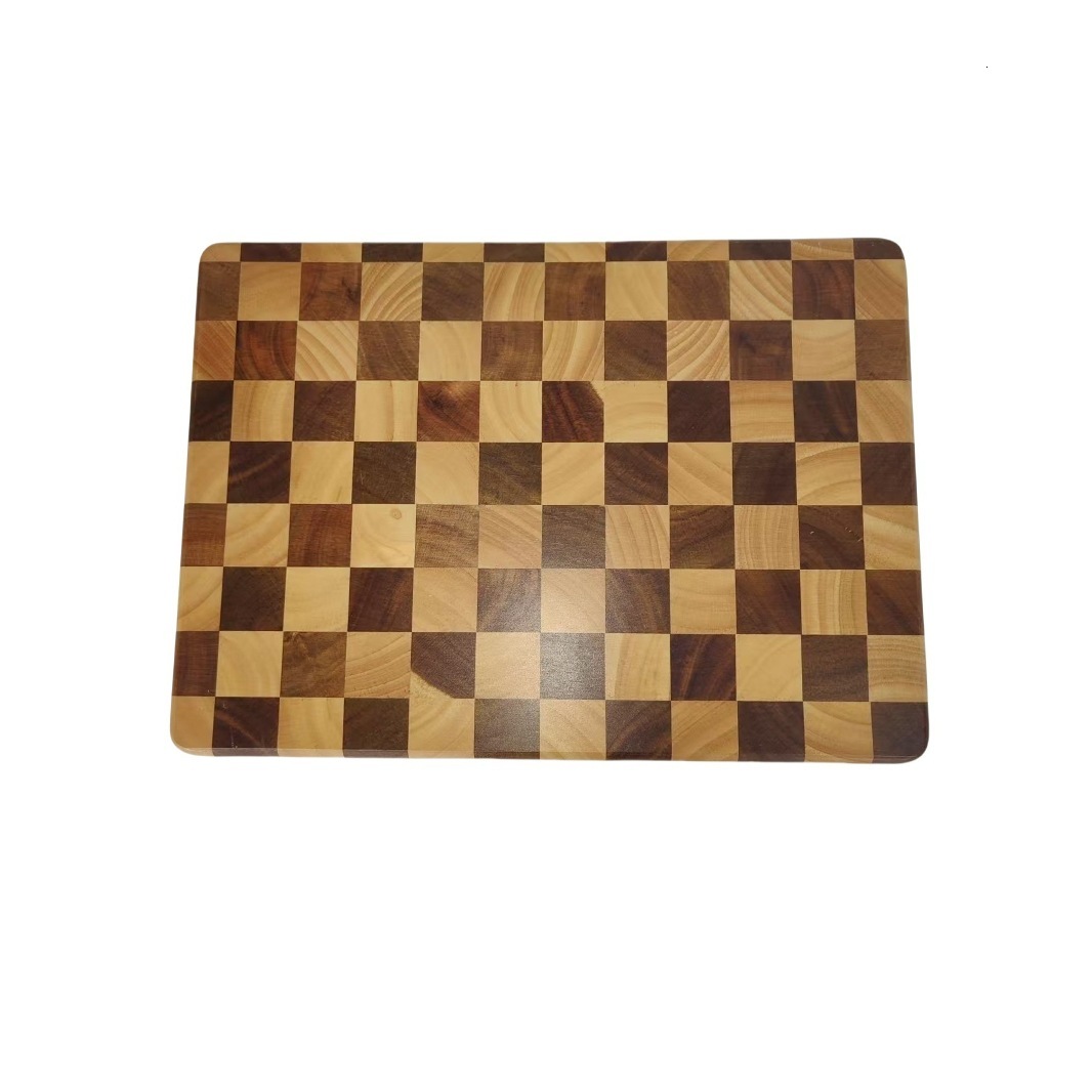 L3 Checkerboard Cutting Antibacterial Mildewproof Household Acacia Rubber Wood Chopping Fruit Board Thickened