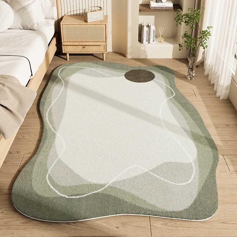 Irregular Shapes Living Room Decoration Carpet Modern Style Rugs for Bedroom Thicken Plush Lounge Floor Mat Home Fluffy Soft Rug C250913