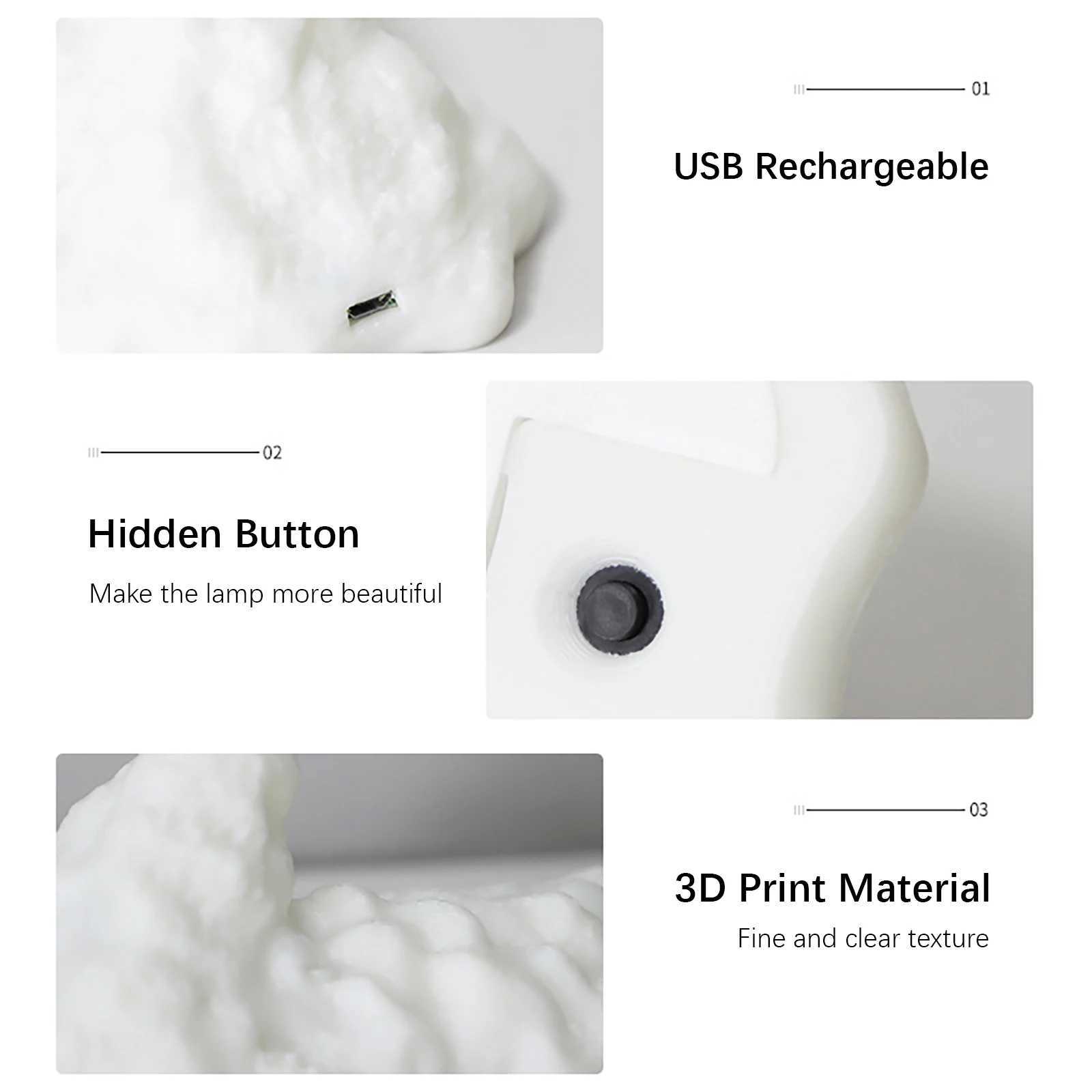 3D Printed Fire Dragon Night Light Rechargeable LED Lights Camping Table Lamp for Kids Adult Gifts Bedroom Esport Home Decor C251122