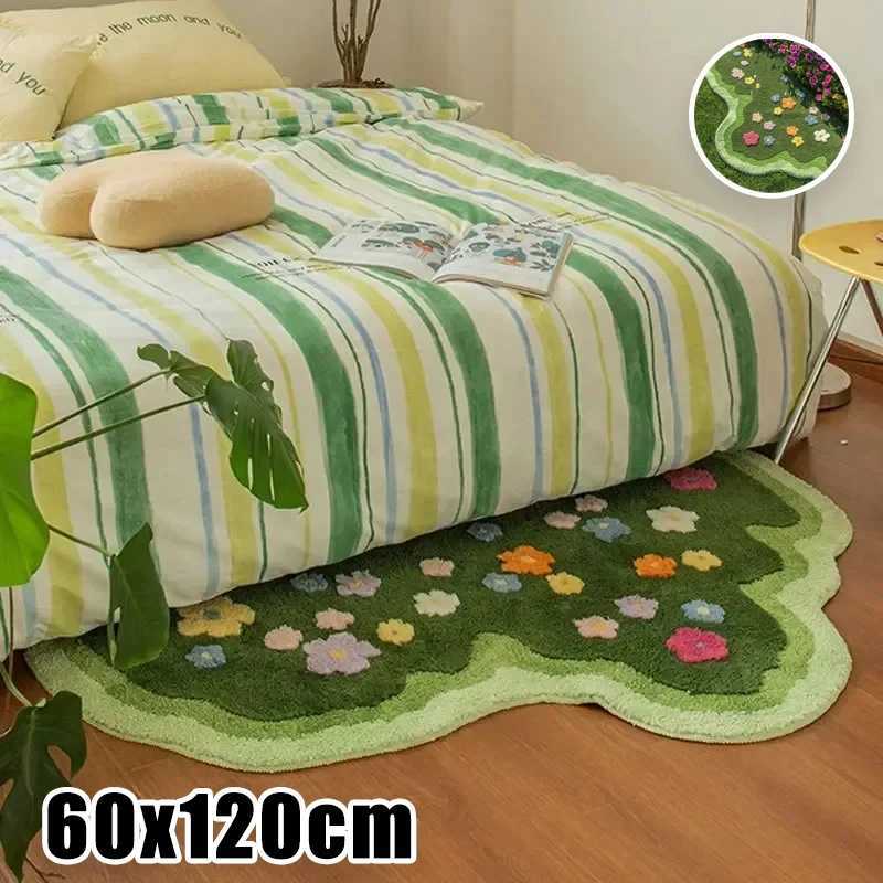 2025 Trendy Soft Living Carpets Floral Bed Rugs Plush Hallway Mats Entry Doormat Home Art Botanical C250913
