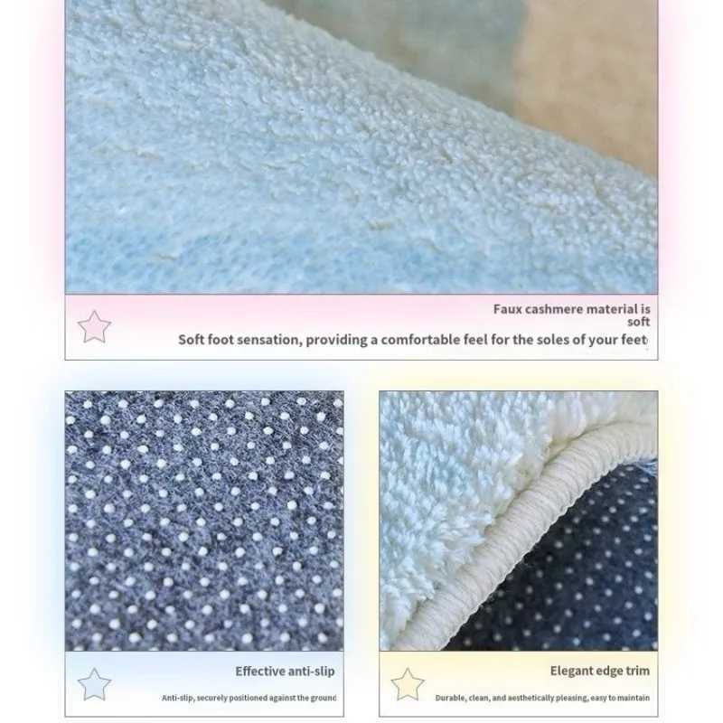 VIKAMA Cartoon Cat Round Carpet Home Decoration Household Living Room Bedroom Nonslip Dirtresistant and Easy to Take Care of C250913