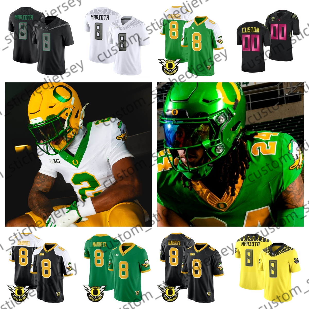 2025 New Customized Oregon Ducks Football jersey 8 Gabriel youth Bryant Jr. Dickey Gresham Kasper McClellan 8 Marcus Mariota McCoy II Mens jersey McRae II all size
