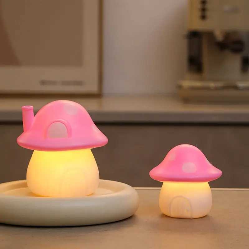 Cute Fun Cute Mushroom Light Night Light Ambient Light Luminous Room Decoration Room Ornament Birthday Gift Small Mushroom C251122