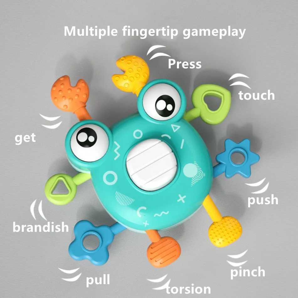 New Fun Baby Finger Exercise Game Newborn Baby Rattles Mobiles Hanging Bell Early Education Toys 024 Months For Children Gifts C250913