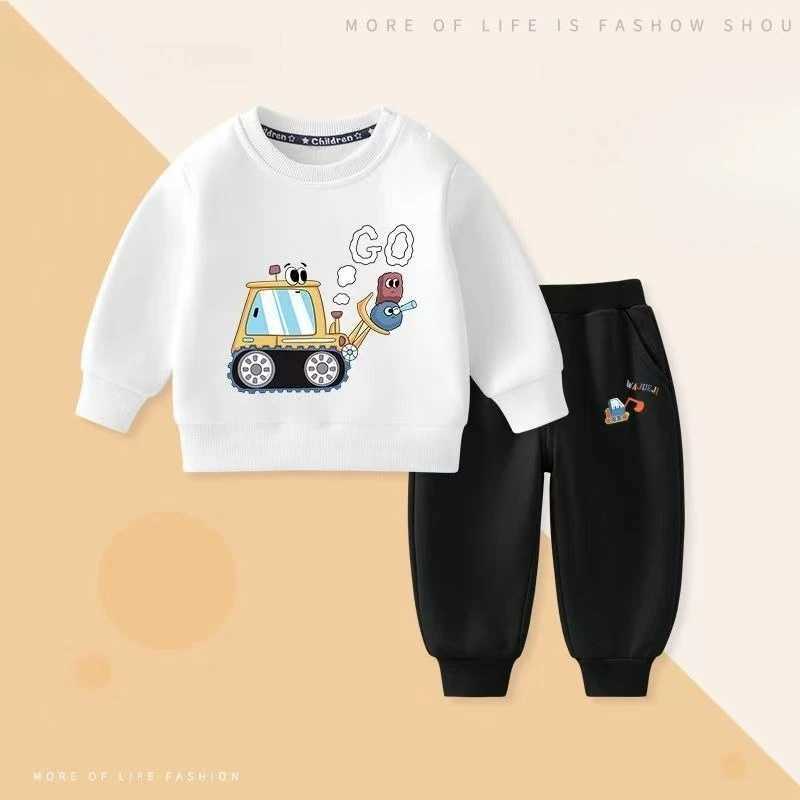 Baby Girl Clothes Set Autumn Kid Printed Sweatshirts Pullover Top and Pants 2pcs Suit Children Boys Fashion Tracksuits Outfits C250913