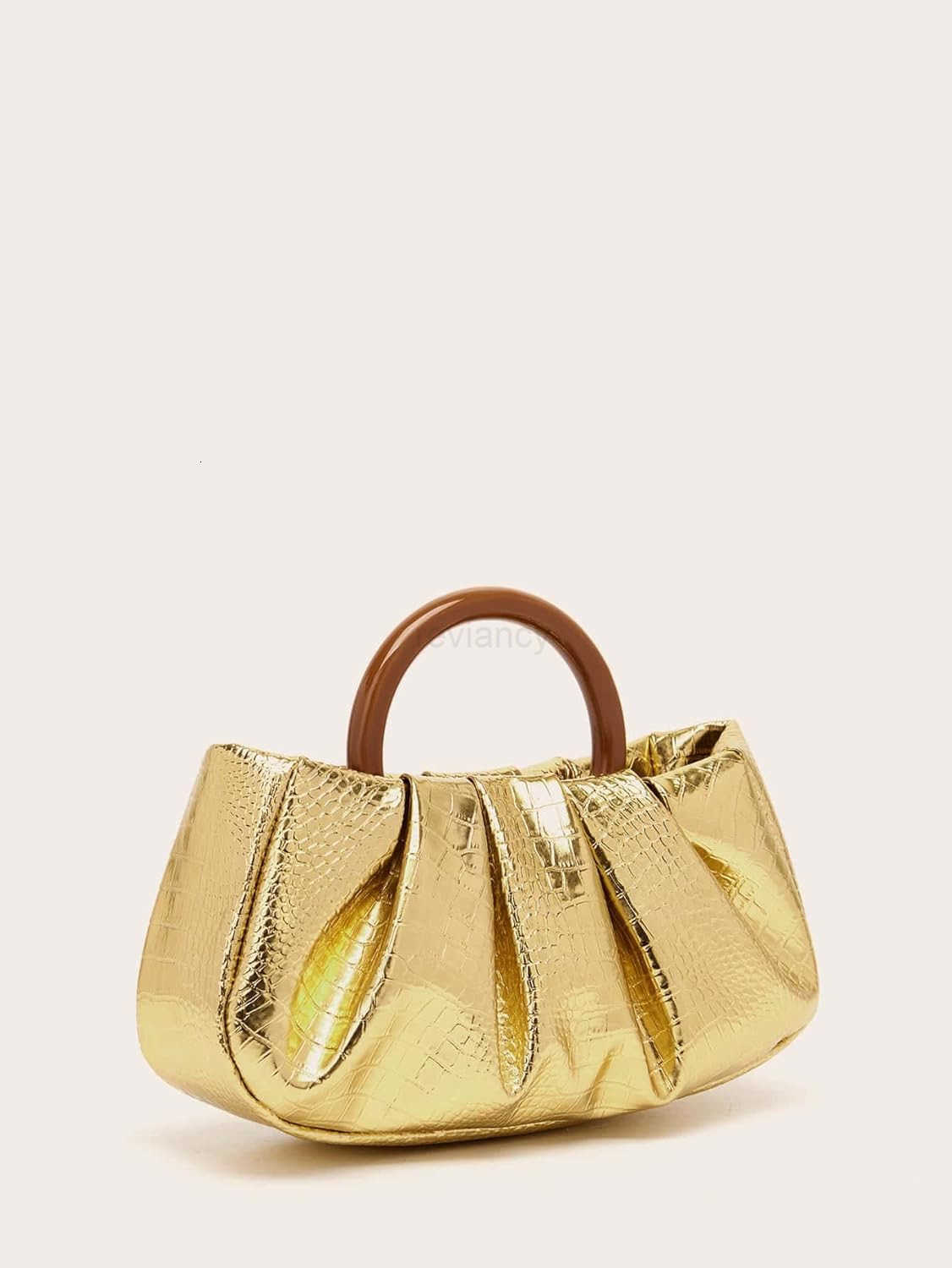 Womens Ruched Small Handbag Clutch Purse Dumpling Pouch BagW250913