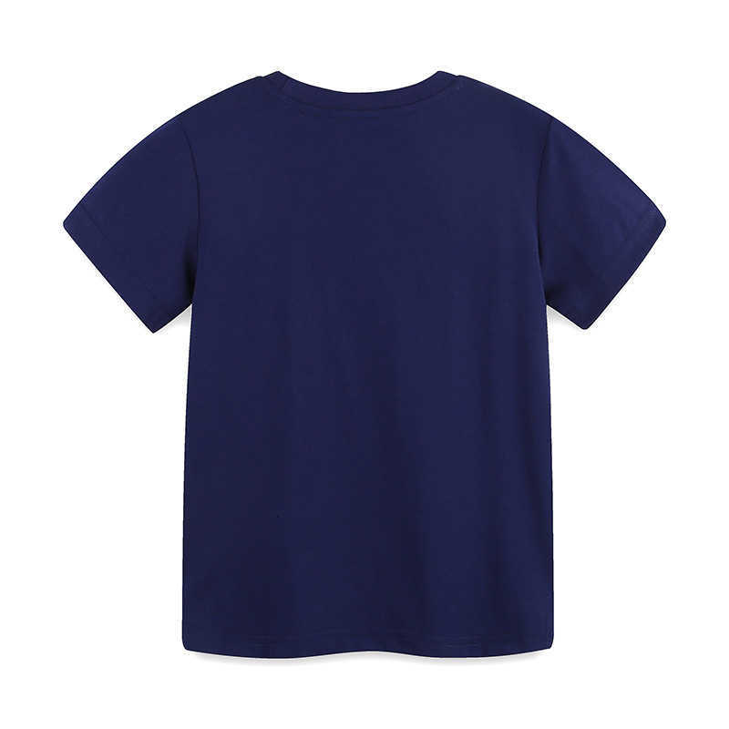 Summer Girls' T-Shirt with Mermaid Print, New Children's Short Sleeve T-Shirt