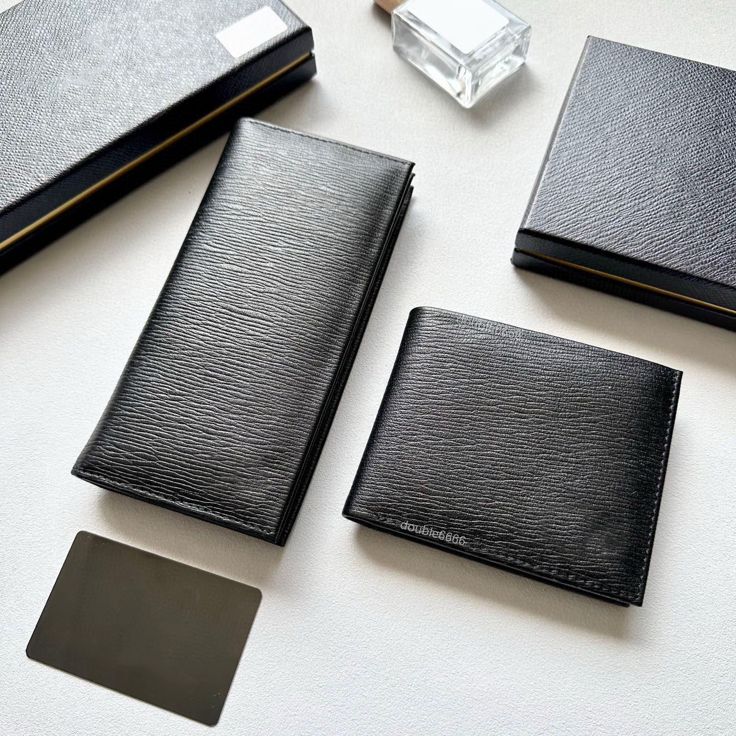 5A Quality Designer Men's Leather Water Wave Pattern Wallet Classic Long and Short Pants Credit Card Holder Women's Business Clutch Foldable Coin Purse Passport bag