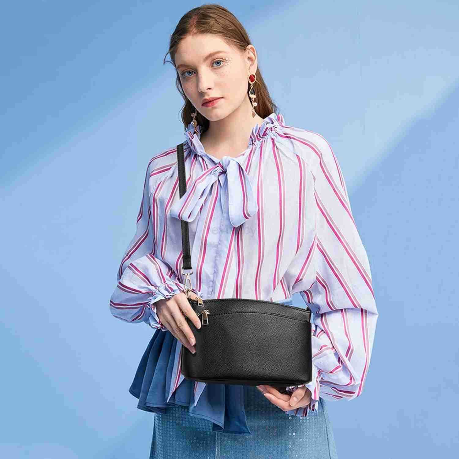 Crossbody Bag for Women Vegan Leather Top Handle Handbags Small Shoulder PurseW250913