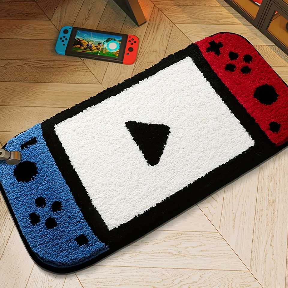 VIKAMA Switch Modeling Game Console Carpet Short Plush NonSlip And AntiDrop Living Room Bedroom Gaming Decorative Floor Mats C250913