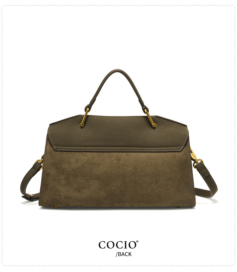 COCIO new Free delivery designer tote bag Fashionable simple casual solid color women's handbag fashionable