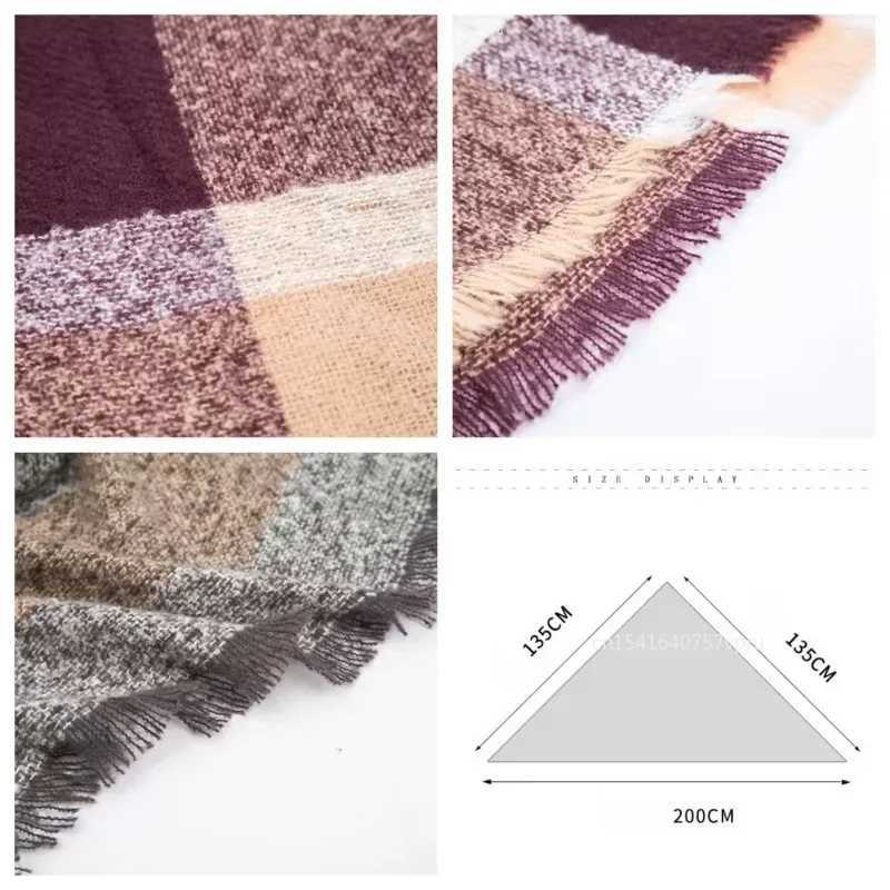Newest Designer Scarf wen luxury Plaid Scarves Shawls Brand Knitted Cashmere Bufandas Invierno Mujer Fashion Bandana Wrap G250912