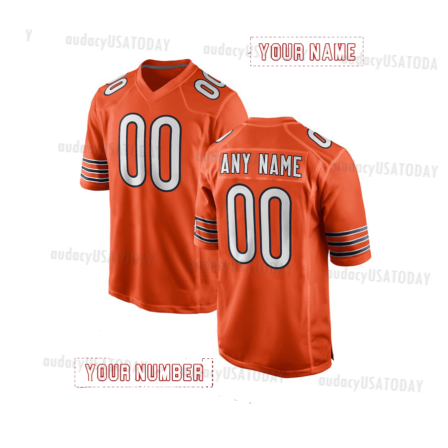 18 Caleb Williams D.J.Moore 15 Rome Odunze Cole Kmet Jaylon Johnson Walter Payton Brian Urlache rPersonalized Customized Football Jerseys Custom Any N