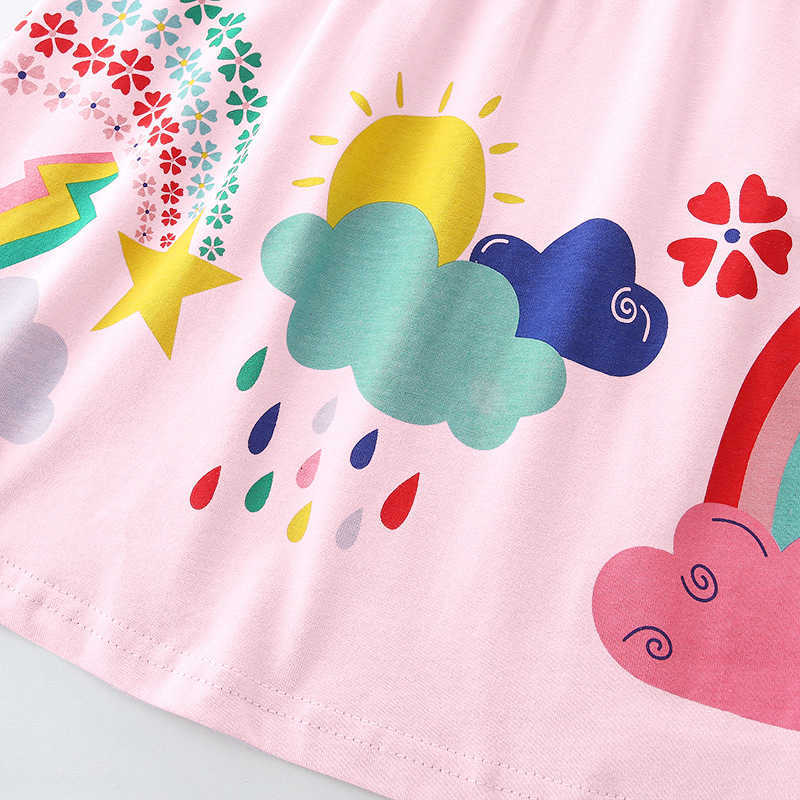 Girl's Dresses Girls' Dress Fashion Cartoon Print Princess Dress 25 Summer New Children's Dress