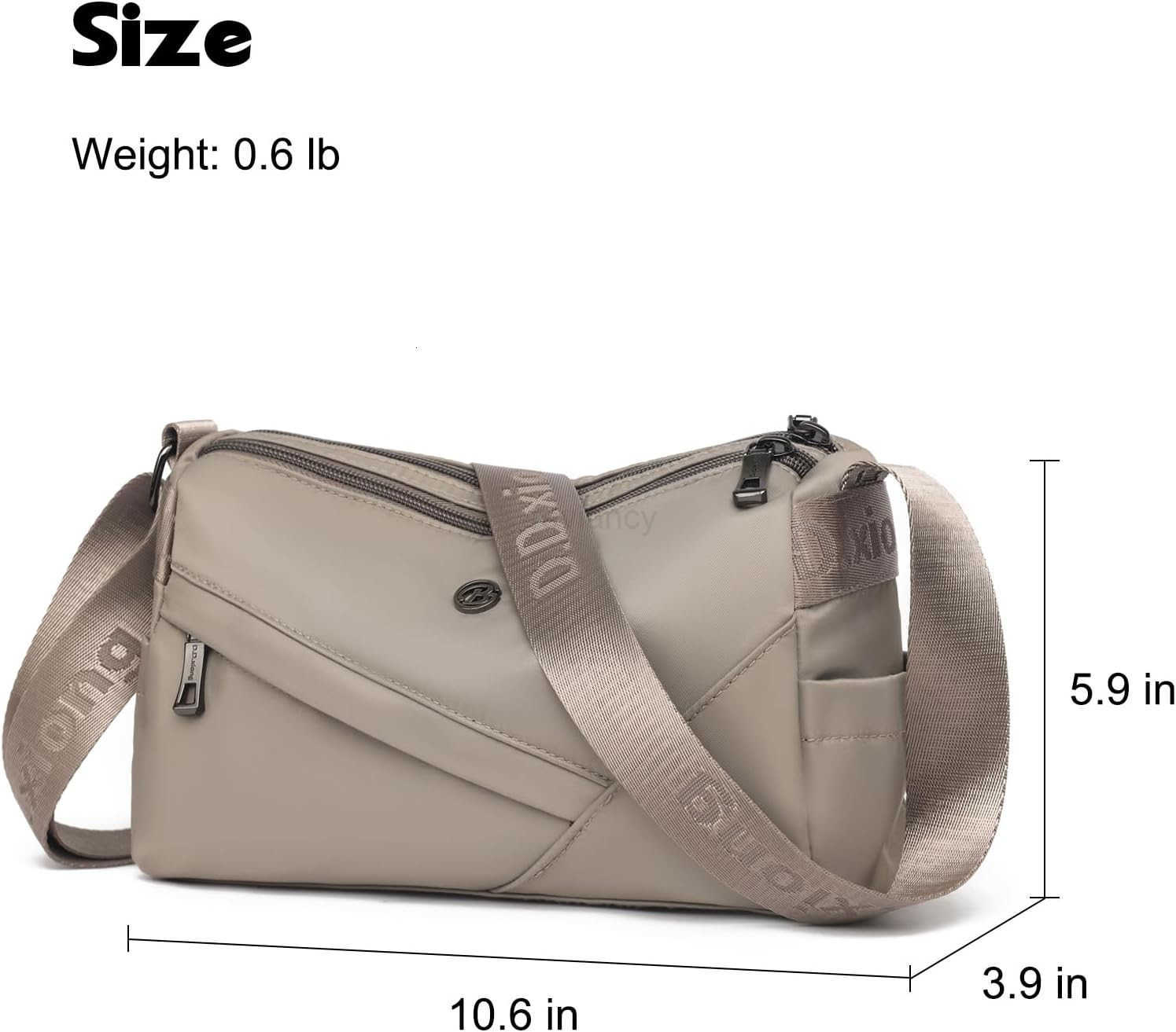 Crossbody Bags for Women Small Shoulder Bag Nylon Simple Purse with Zipper Lightweight Casual Mini PurseW250913